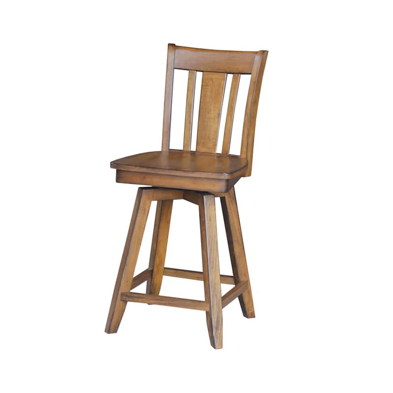 San Remo Solid Wood Swivel Stool