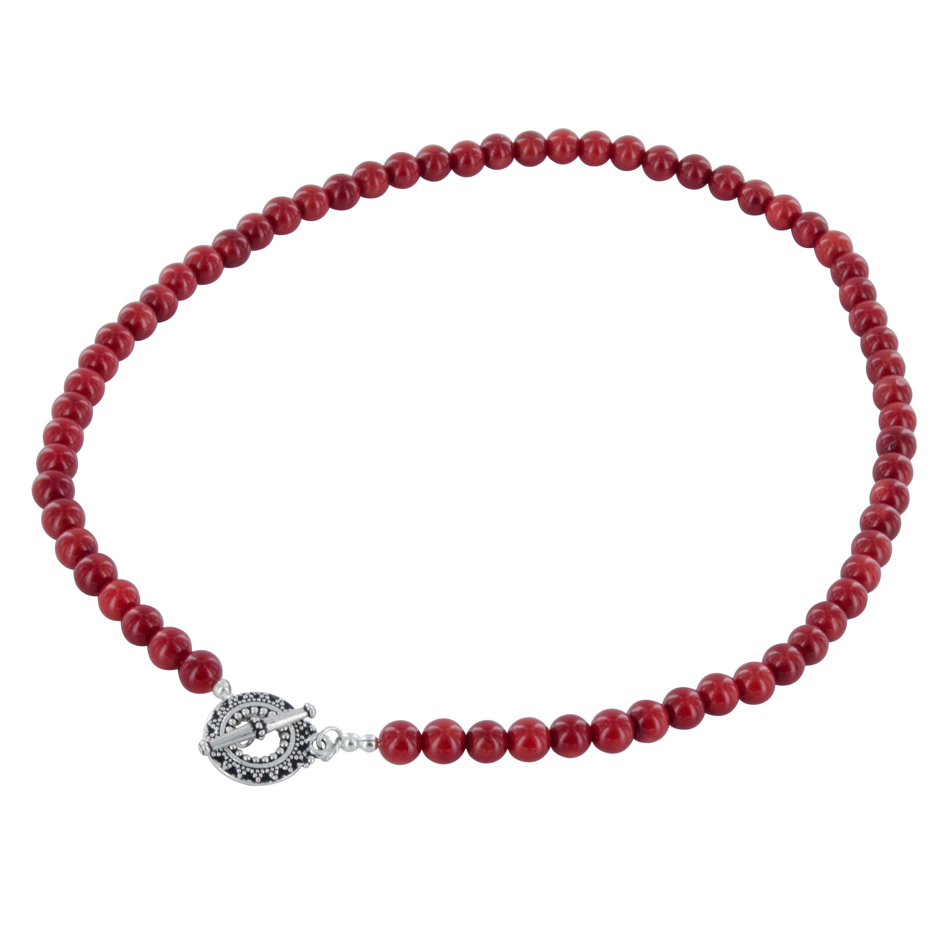 Green Turquoise Onyx & Red Coral Beads Necklace Silver Toggle Clasp 19" FREE SH Green Turquoise Onyx & Red Coral Beads Necklace Silver Toggle Clasp 19" FREE SH