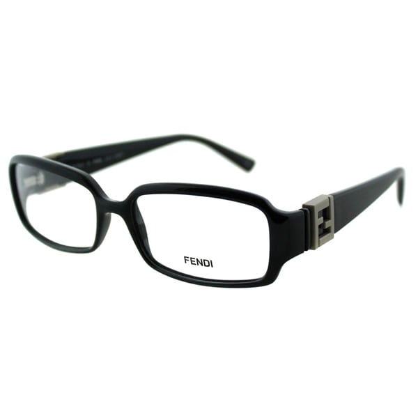 Shop Fendi Women's FE 880 001 Black Rectangle Plastic Eyeglasses - Free ...