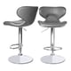 Masaccio Leatherette Airlift Adjustable Swivel Barstool (Set of 2) - Thumbnail 6