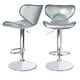 Masaccio Leatherette Airlift Adjustable Swivel Barstool (Set of 2) - Thumbnail 8