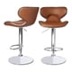 Masaccio Leatherette Airlift Adjustable Swivel Barstool (Set of 2) - Thumbnail 5