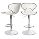 Masaccio Leatherette Airlift Adjustable Swivel Barstool (Set of 2) - Thumbnail 4