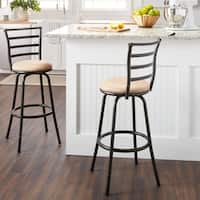 Round Seat Bar/ Counter Height Adjustable Metal Bar Stool