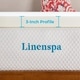 preview thumbnail 4 of 5, Linenspa Essentials 3 Inch ActiveRelief™ Memory Foam Mattress Topper - White