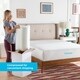 preview thumbnail 6 of 5, Linenspa Essentials 3 Inch ActiveRelief™ Memory Foam Mattress Topper - White