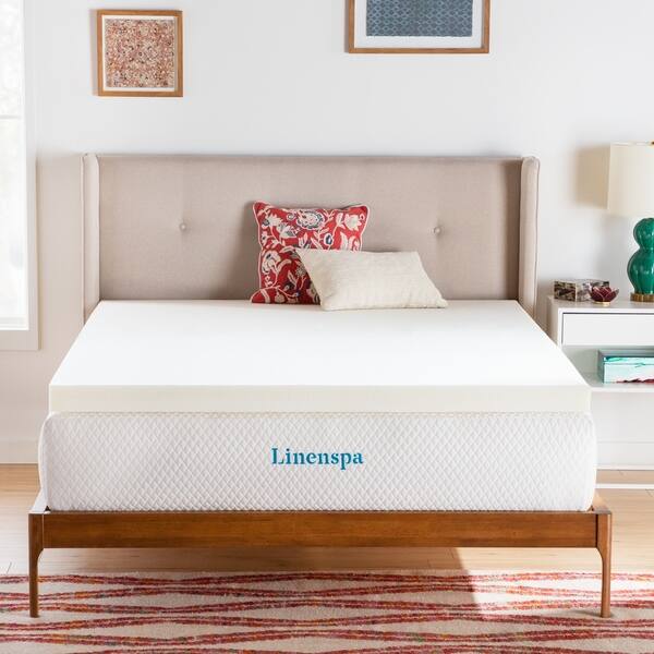 Linenspa 3 inch Gel Infused Memory Foam Mattress Topper - Queen