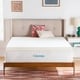 preview thumbnail 1 of 5, Linenspa Essentials 3 Inch ActiveRelief™ Memory Foam Mattress Topper - White