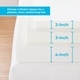 preview thumbnail 5 of 5, Linenspa Essentials 3 Inch ActiveRelief™ Memory Foam Mattress Topper - White