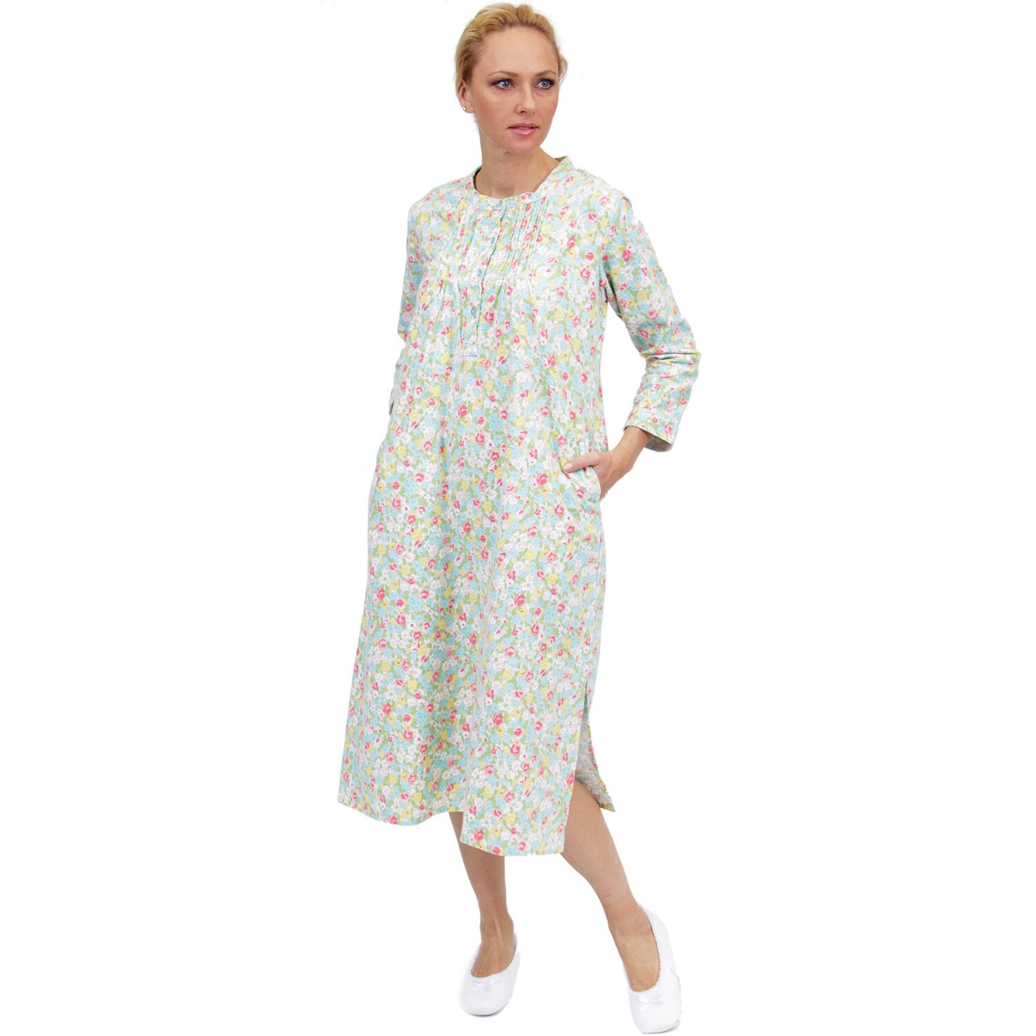 long floral nightgown