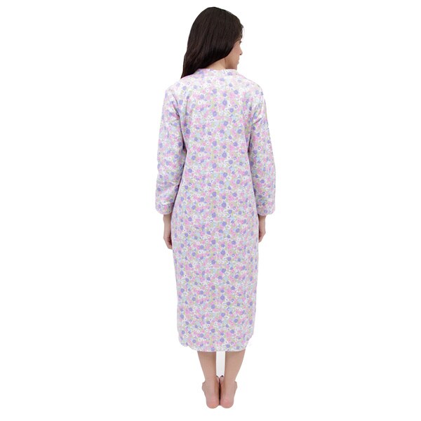 long sleeve floral nightgown