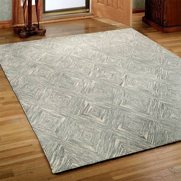 Shop Lr Home Integrity Gray Opalescent Diamond Area Rug 7 9 X 9
