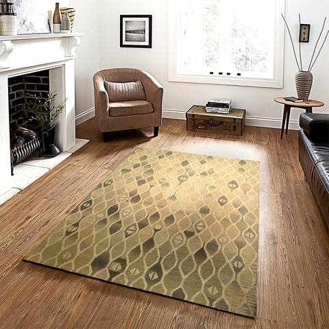 LR Home Integrity Mojave Oatmeal Indoor Area Rug ( 8'9" x 11'9" ) - 8'9" x 11'9"/Surplus
