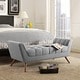 preview thumbnail 8 of 8, Carson Carrington Lieksa Mid-century Medium Fabric Bench