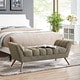 preview thumbnail 9 of 8, Carson Carrington Lieksa Mid-century Medium Fabric Bench