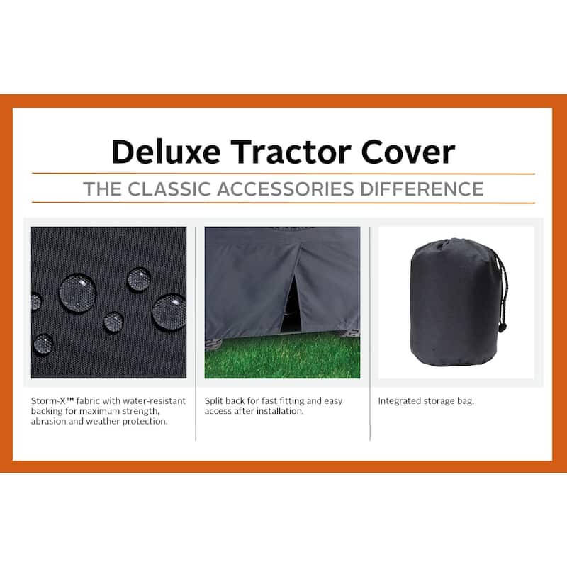 Classic Accessories Heavy-Duty Tractor Cover, Fits tractors with decks up to 54"