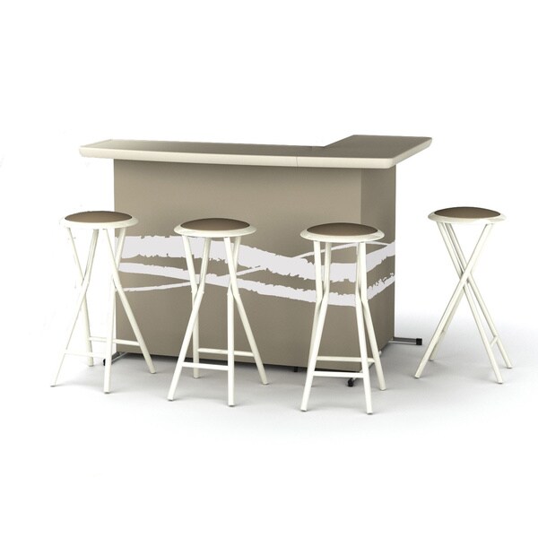 Shop Best of Times Portable Patio Bar with Stools in Classic Colors