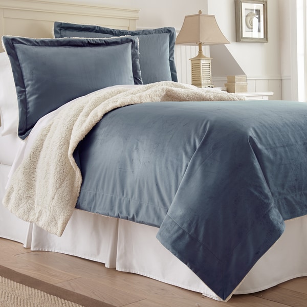 Shop Amrapur Overseas 3-piece Mink/ Sherpa Comforter Set - On Sale ...