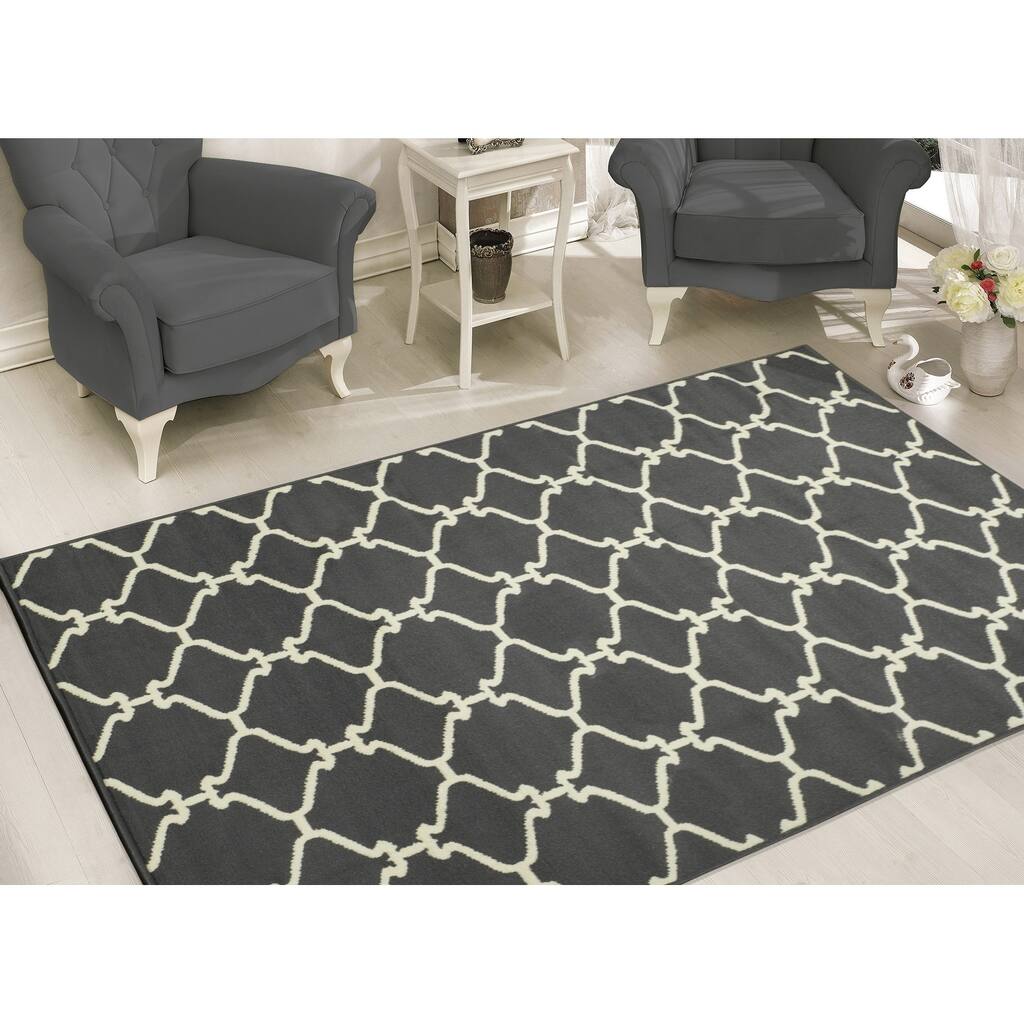 Sweet Home Stores Clifton Moroccan Trellis Design Area Rug (5' x 7')