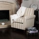 preview thumbnail 1 of 4, Brunswick Stripe Fabric Club Chair by Christopher Knight Home