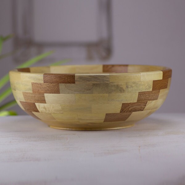Shop Handmade Wood 'Natural Spiral' Bowl (Guatemala) - On Sale - Free