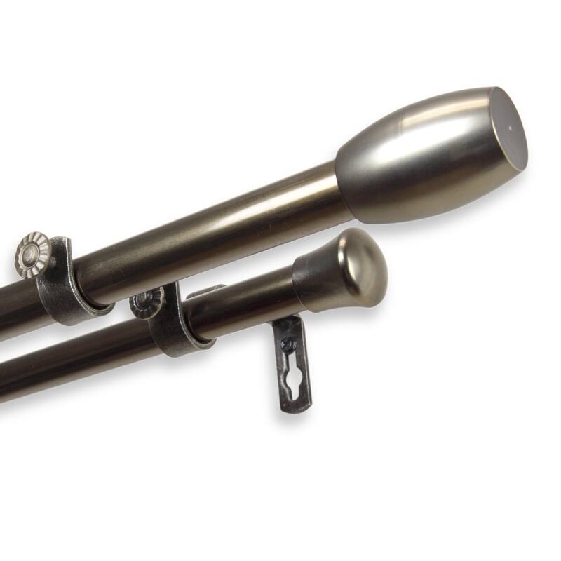 InStyleDesign Diego Adjustable Double Curtain Rod