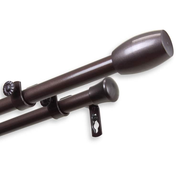 InStyleDesign Diego Adjustable Double Curtain Rod