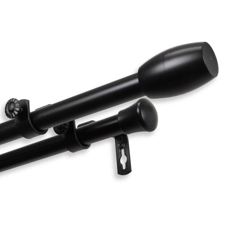 InStyleDesign Diego Adjustable Double Curtain Rod