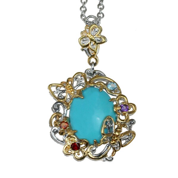 Shop One-of-a-kind Micheal Valitutti Silver Sleeping Beauty Turquoise ...