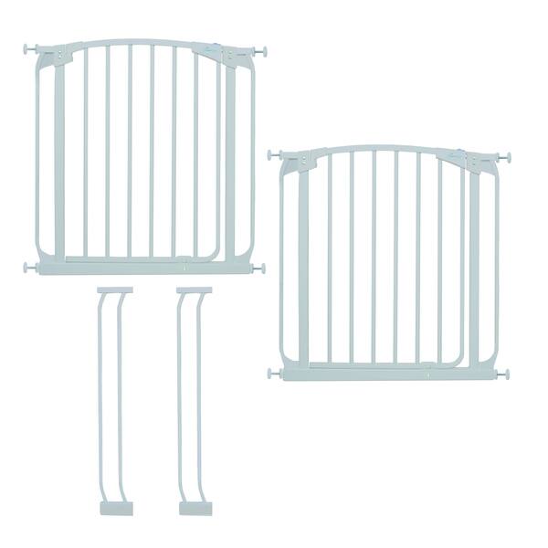 slide 2 of 4, Dreambaby Chelsea Swing Close Gate Extra Value Pack- (includes 2 x Swing Close Security Gate + 2 x 3.5" extension)