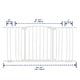 preview thumbnail 6 of 8, Dreambaby Chelsea Extra Wide 38-53in Auto Close Metal Baby Gate