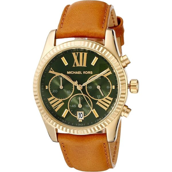 michael kors leather watch