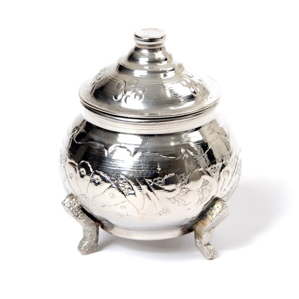 silver tea and coffee canisters