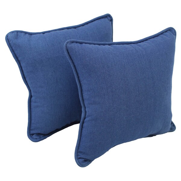 blue denim throw pillows