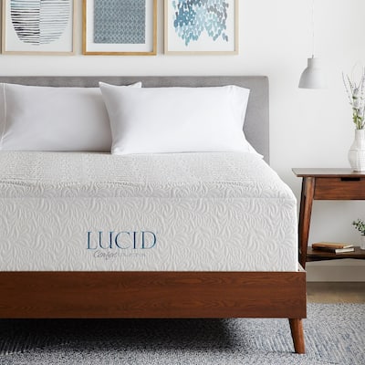 LUCID Comfort Collection 16-inch Plush Gel Memory Foam Mattress