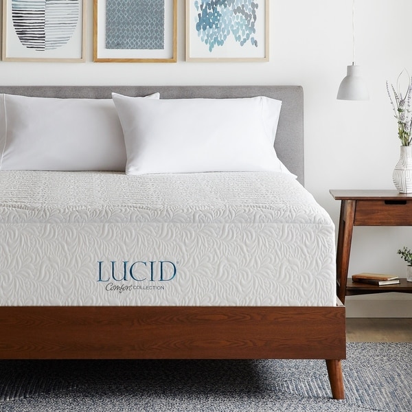 lucid 16 inch plush gel memory foam