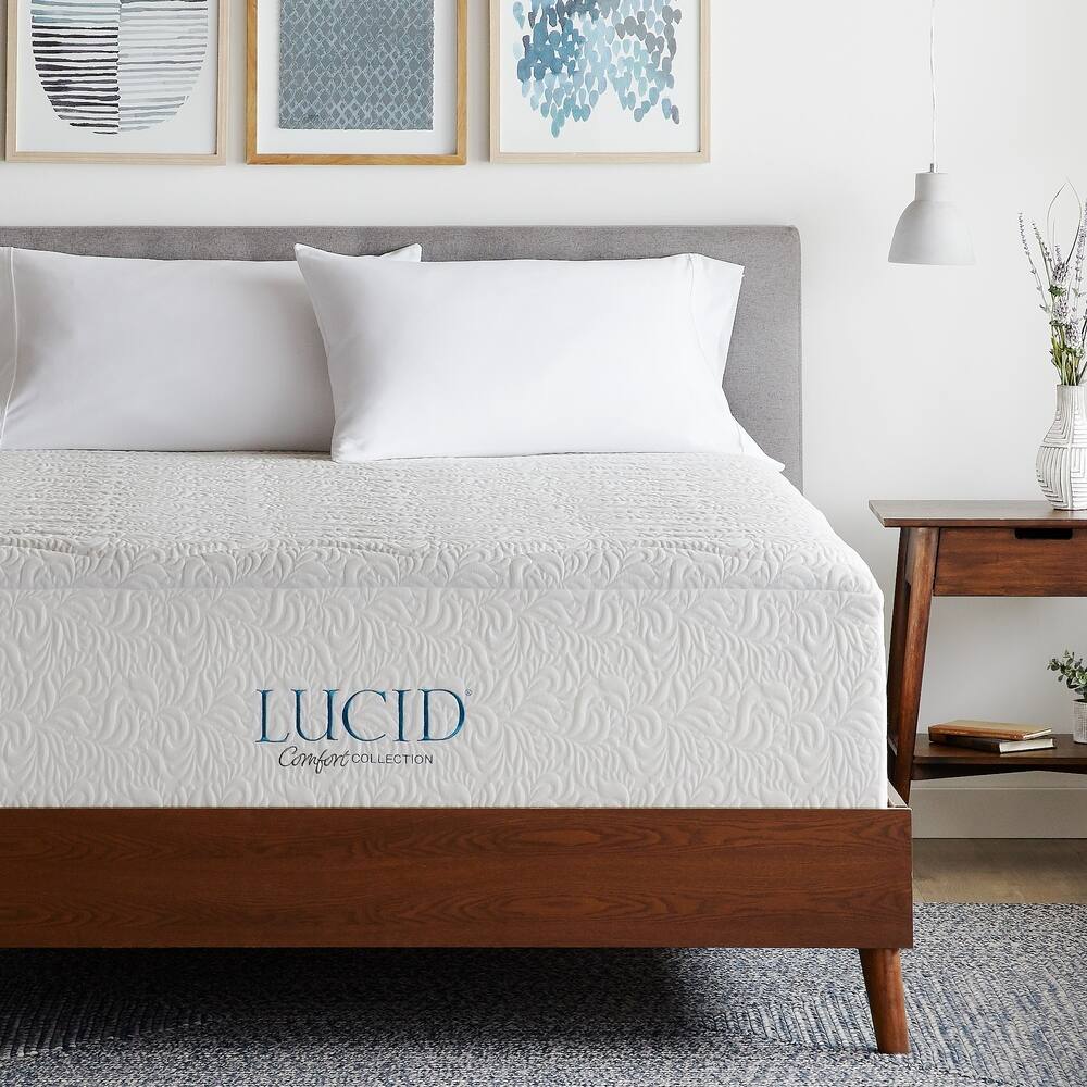 Lucid 16-inch Plush Gel Memory Foam Mattress