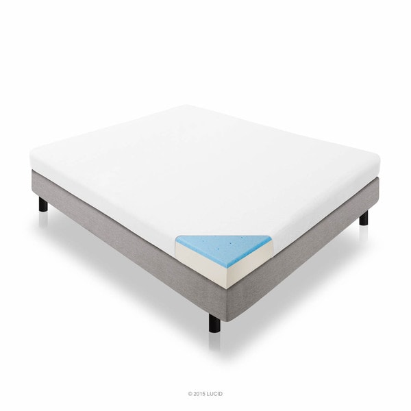 LUCID Dual-Layered Firm 5-inch Twin-size Gel Memory Foam Mattress ...