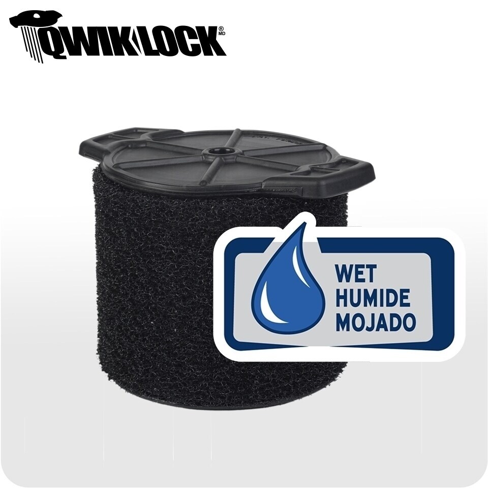 WORKSHOP Wet Dry Vacs Wet Application Foam Filter for Wet Dry Shop Vacuum 3 t...
