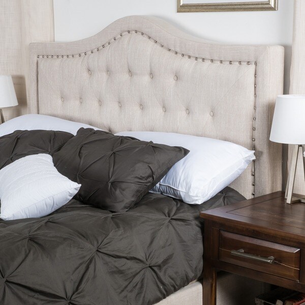 Dante King California Upholstered Tufted Fabric Headboard Dante King California Upholstered Tufted Fabric Headboard By Christopher Knight Home