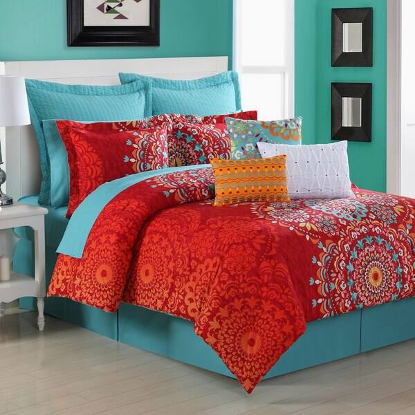 Shop Cozumel Medallion 4 Piece Comforter Set By Fiesta On Sale