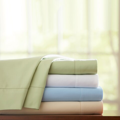 Pointehaven Pima Cotton 800 Thread Count Hemstitch Pillowcases (Set of 2)