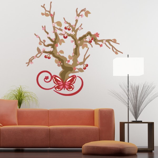 Cherry Blossom Tree Fl Wall Decal On Free Shipping Cherry Blossom Tree Fl Wall Decal On Free Shipping Today 10879398
