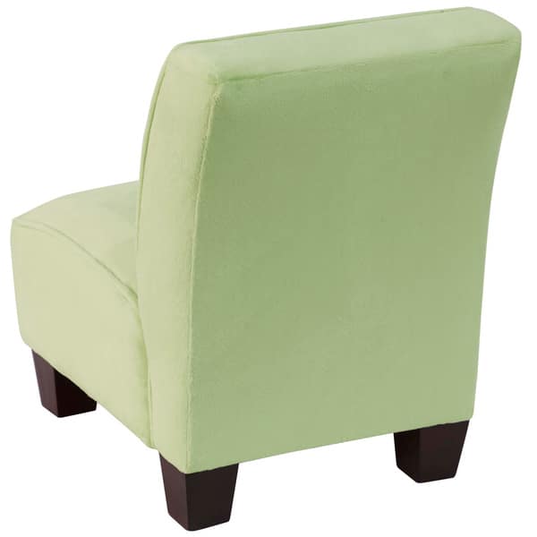 Shop Skyline Furniture Velour Green Kids Slipper Chair Free