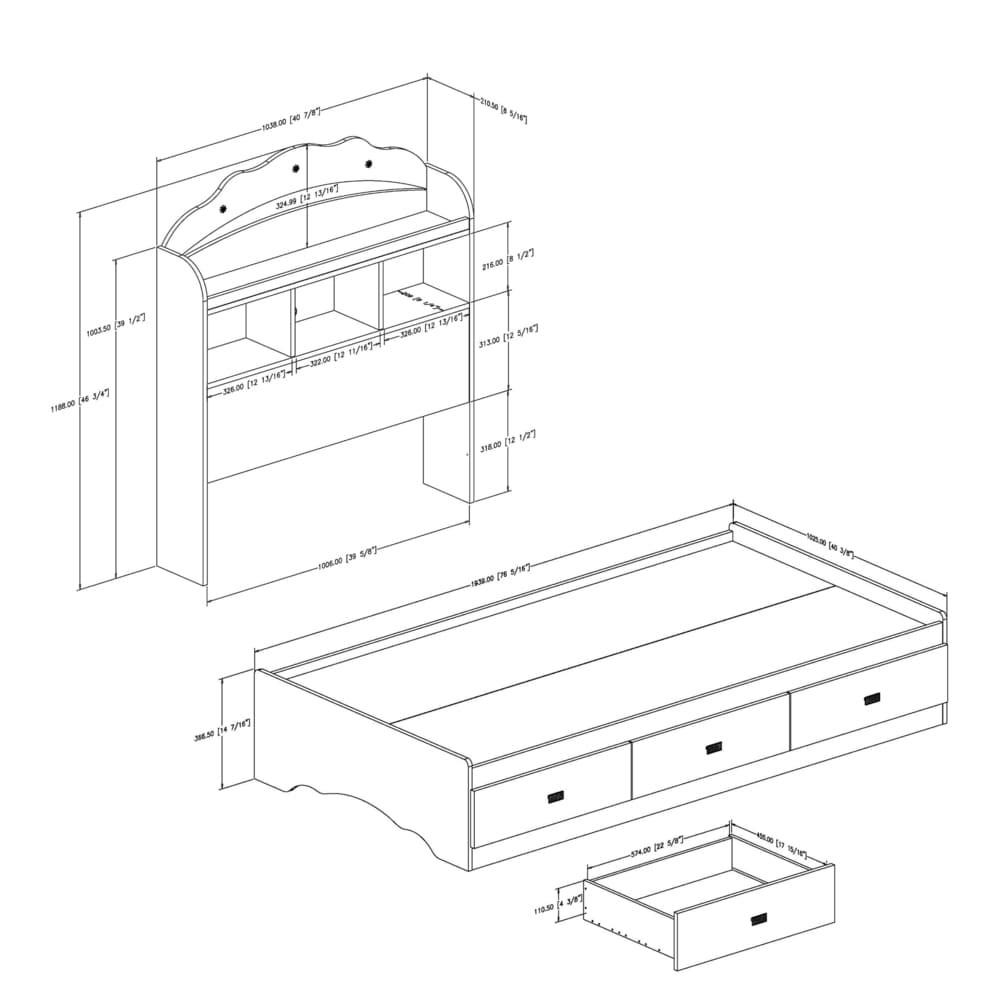 Savannah mate's & captain's deals twin bed with 3 drawers