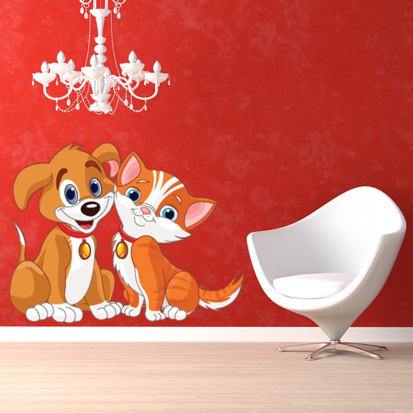 Shop Dog and Cat Wall Decal On Sale Free Shipping Today Overstock