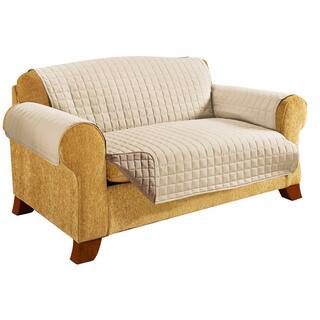 Loveseat Covers Slipcovers Online At Our Best Elegant Comfort Quilted Reversible Loveseat Protector