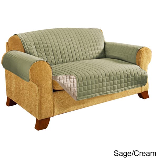 Elegant Comfort Quilted Reversible Sofa Protector - On Sale - Overstock - 10883403