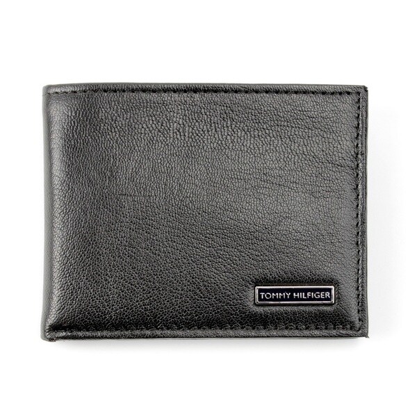 genuine leather tommy hilfiger