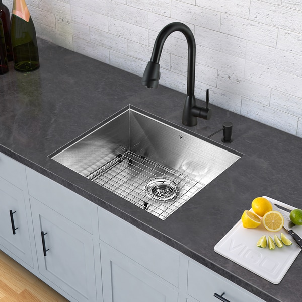 black stainless steel sink